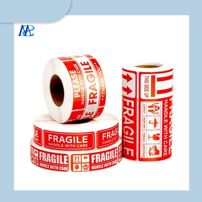 Strong Adhesive Fragile Stickers Roll Packing Labels For Shipping & Moving