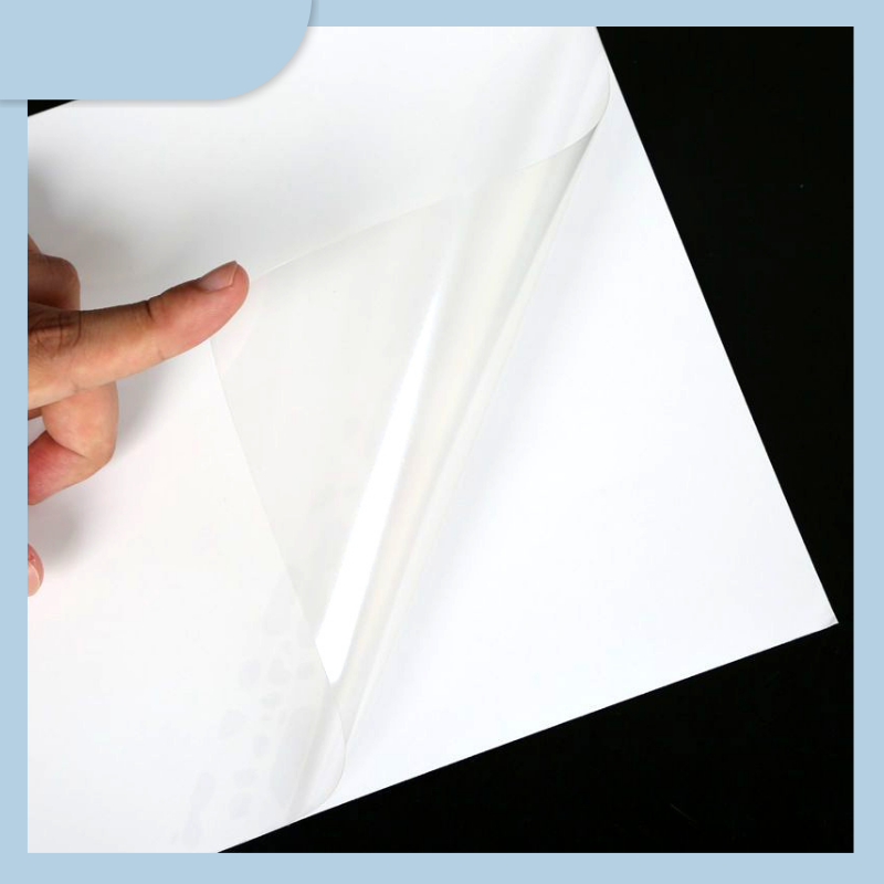 Inkjet Laser Printer A4 Vinyl Transparent Label Sticker PP Waterproof Self-adhesive Glossy Decal Paper Sheet