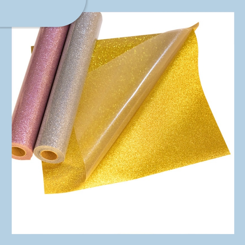 Customized Adhesive Decorative Stickers Rainbow PVC Glitter Wrapping Film Reflective Sheeting