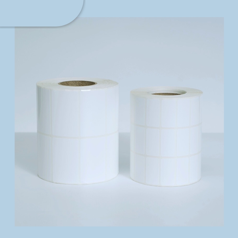 Synthetic Paper Blank Label Thermal Transfer Label Waterproof Not Torn Custom Sticker