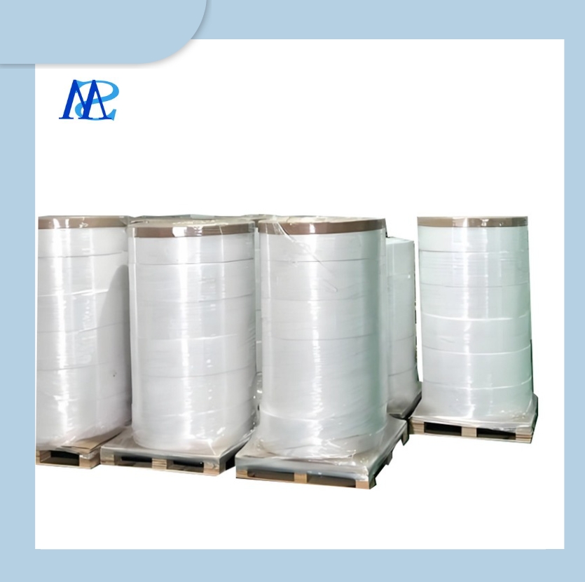 White Matt/Glossy/Clear Self Adhesive PP/PE/PET/BOPP Film Label Material Jumbo Roll Sticker
