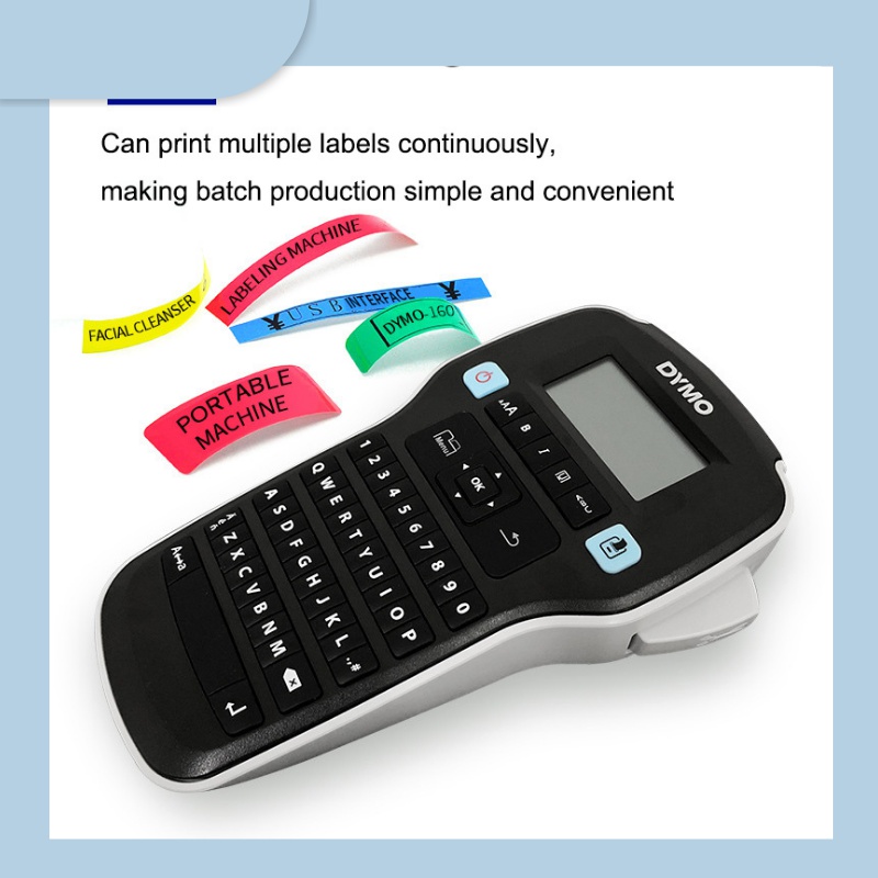 DYMO Label Printer LM-160 Handheld Label Maker for Adhesive Cable and Network Wiring Labels