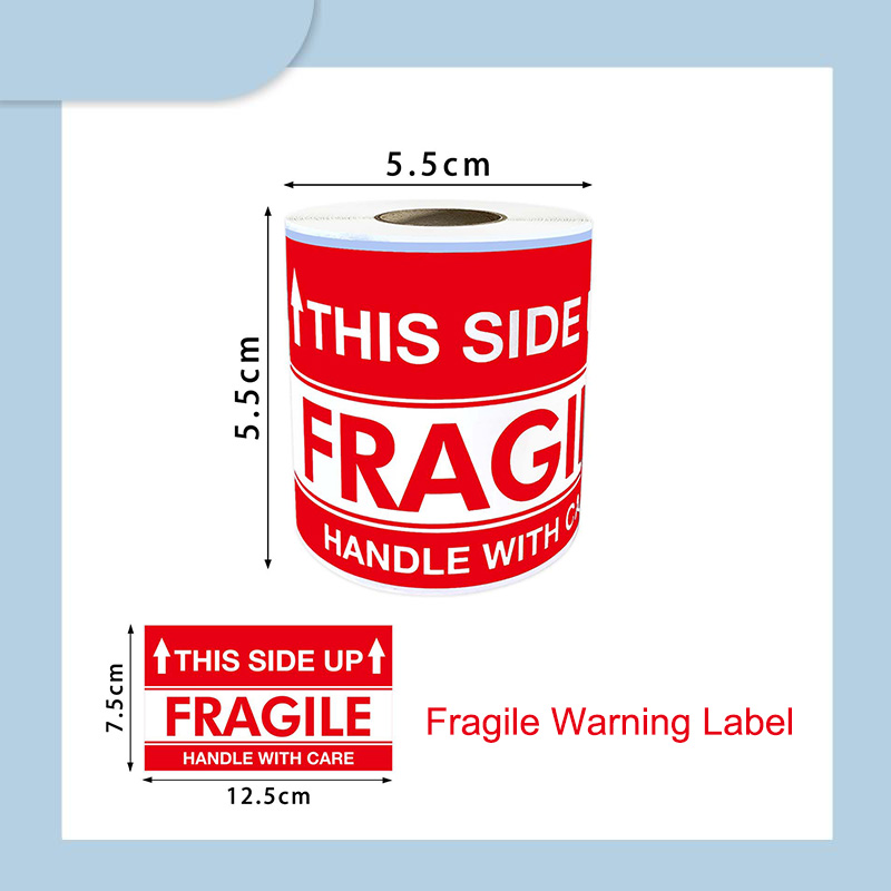 Customized Strong Adhesive Fragile Stickers Do Not Separate Label Warning Label
