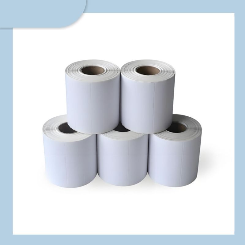 Adhesive Paper Custom Stickers Roll Direct Thermal 4x6 Barcode Labels 100x150 Shipping Labels