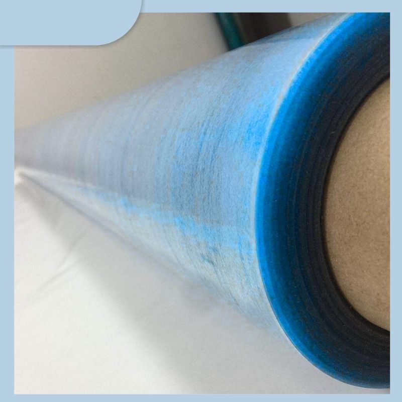 Cheap Factory Price 100 Micron Soft Roll  Blue Transparent PVC Plastic Film for Plastic Produce and Bags