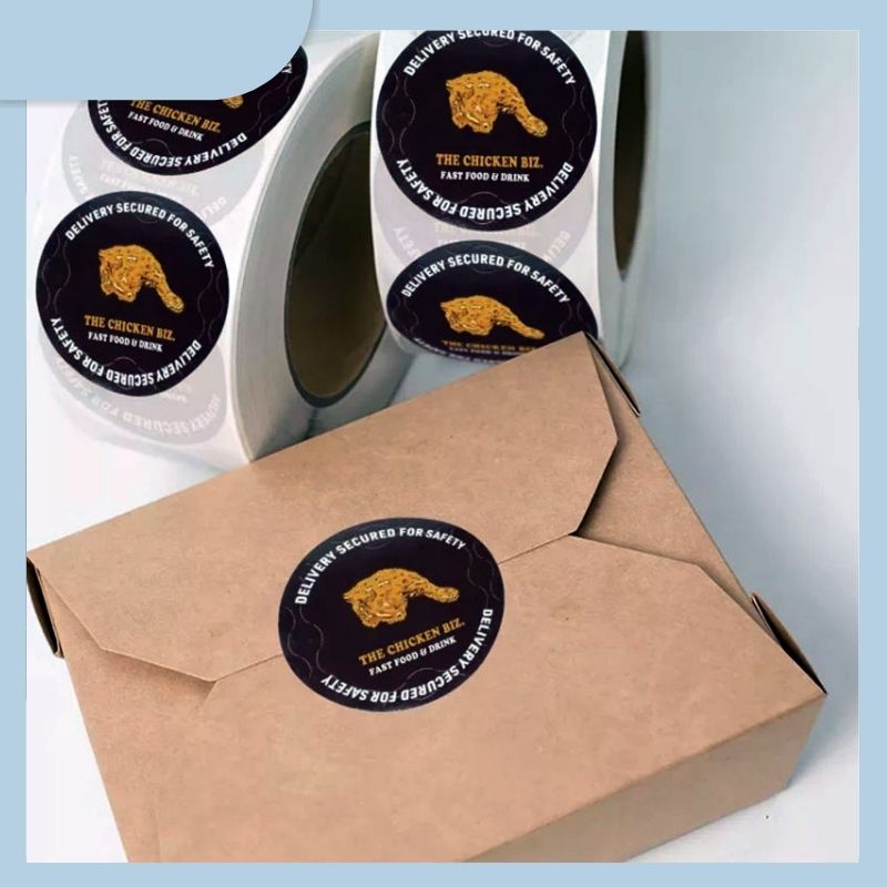 Custom Round Stickers Paper Vinyl Adhesive Waterproof Sticker Label Printing Logo Sticker Roll