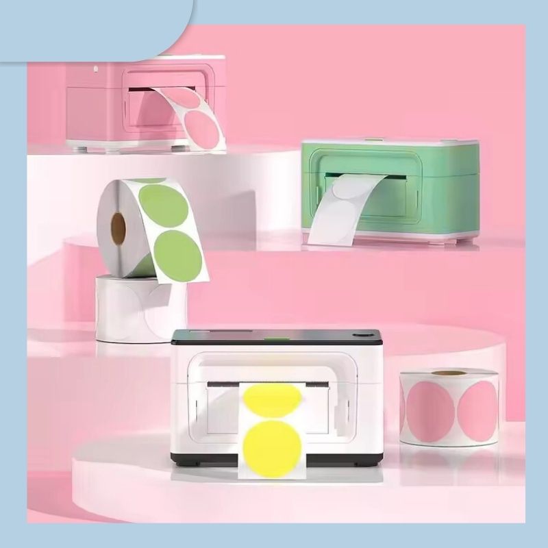 Full Color Thermal Label Sticker Printing Top Coated Paper Packaging Labels Rolls
