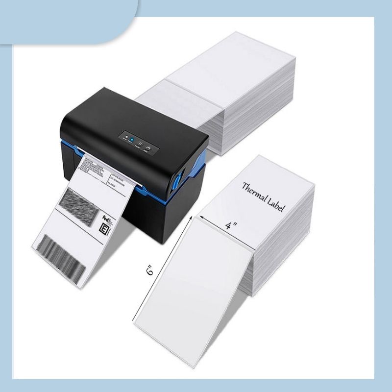 100x150mm 4x6 Direct Thermal Label Customized Sizes & Material