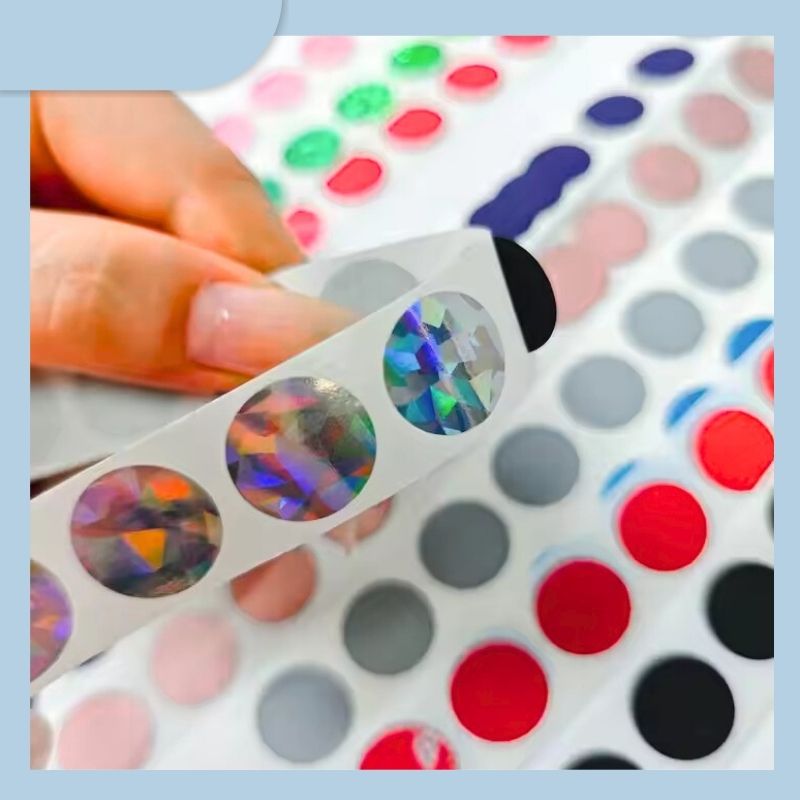 Factory Sale Scratch-Off Waterproof Colorful Adhesive Sticker Circle Scratch Off Labels
