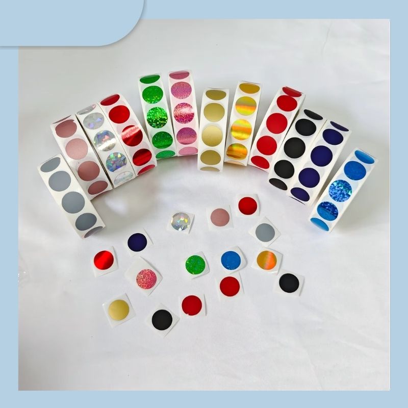Factory Price Custom Round Laser Holograpfic Scratch off Label Stickers Roll