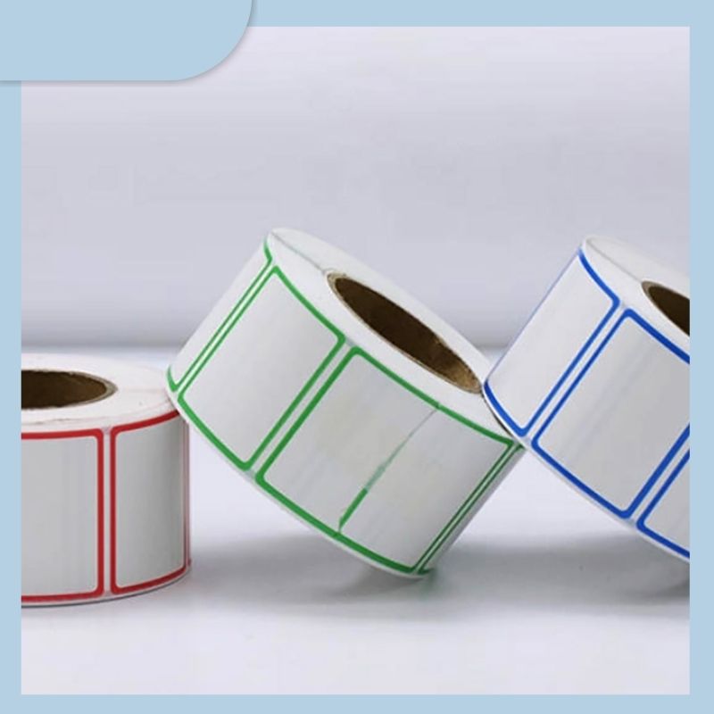 Customization Thermal Frame Label Cheap Price QR Code Packaging Label for Retail Supermarkets