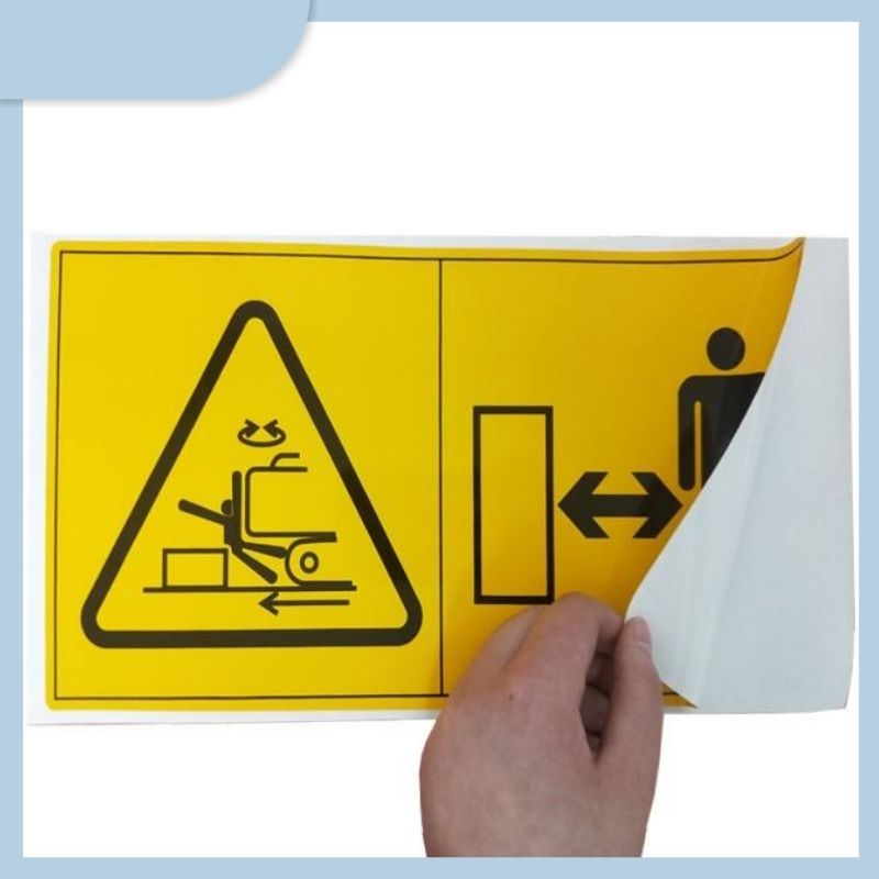 Custom Printing Outdoor Stickers Anti-UV Waterproof Self-adhesive High Temperature Warning Label