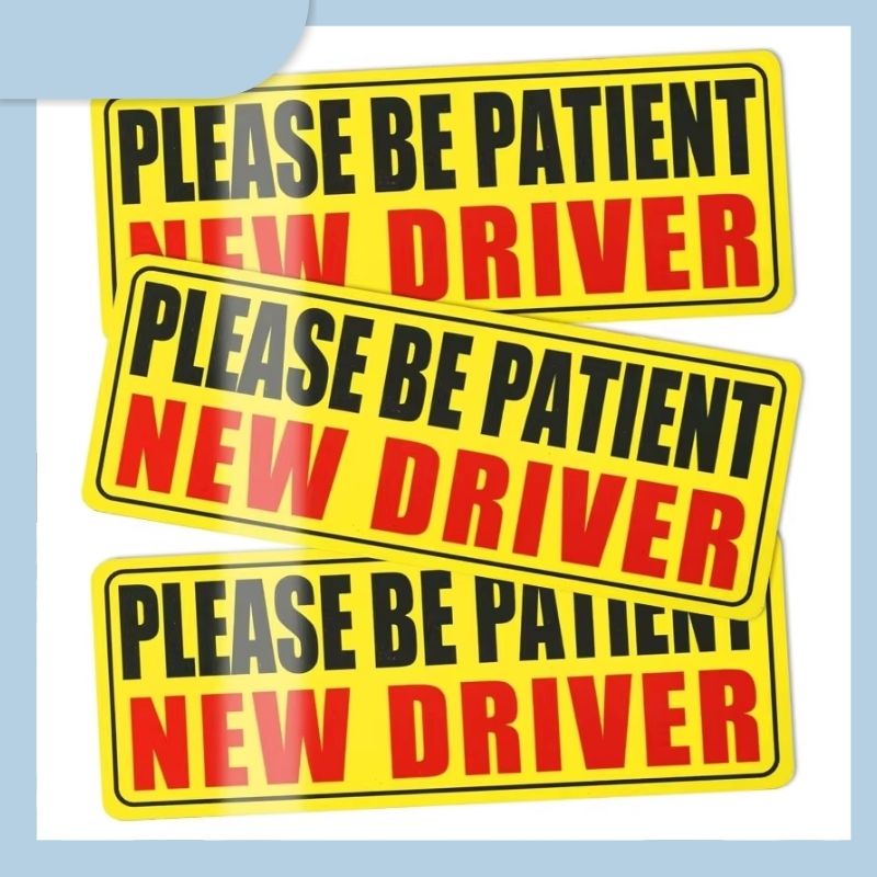  Custom Waterproof Removable & Reflective New Driver Sticker Outdoor Safety Warning Label for Car