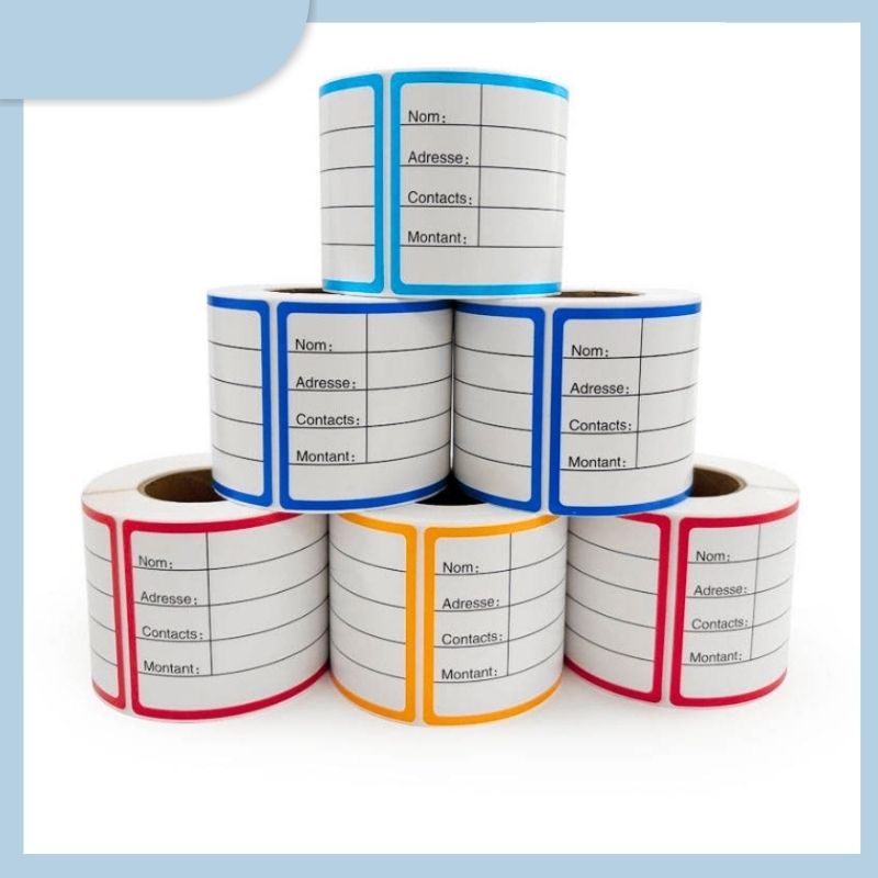 Custom Handwriting Shipping Label Writabel Thermal Print Products Waterproof Self-adhesive Sticker Label Rolls