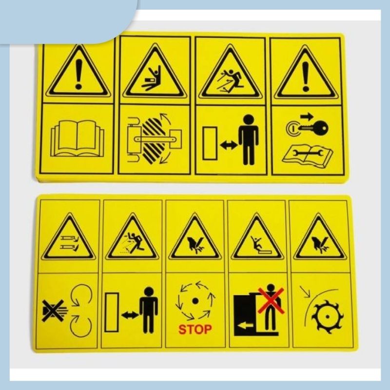 Warning Labels Custom Attention to safety Beware of electric shock Danger of electricity 3*3 8*8 9*15