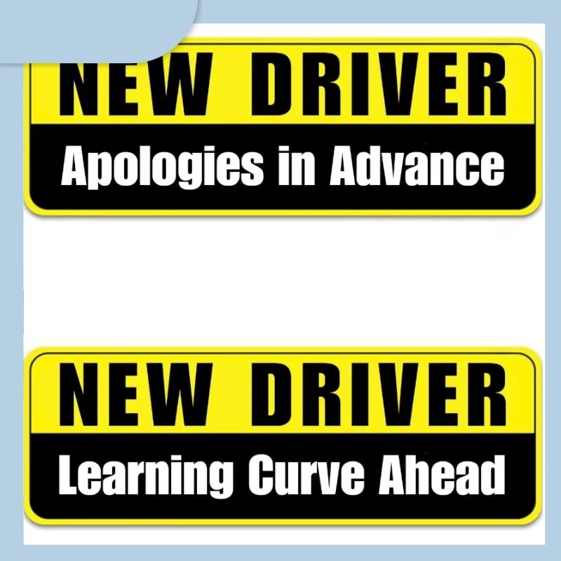Custom Bumper Stickers Student Driver Stickers Magnet Stickers Car Stickers PVC Stickers Removable Sticker