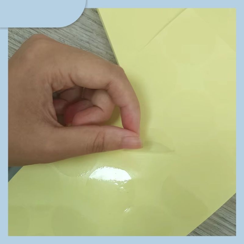 Factory Direct High-definition Strong Adhesive Color Box Transparent Round Seal PET Sticker