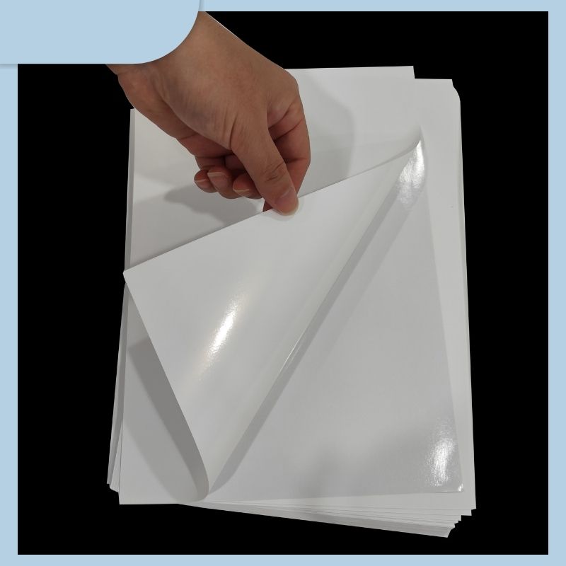 A4 Size Adhesive Labels Template Custom Waterproof Sticker Paper Sheets for Laser & Inkjet Printer
