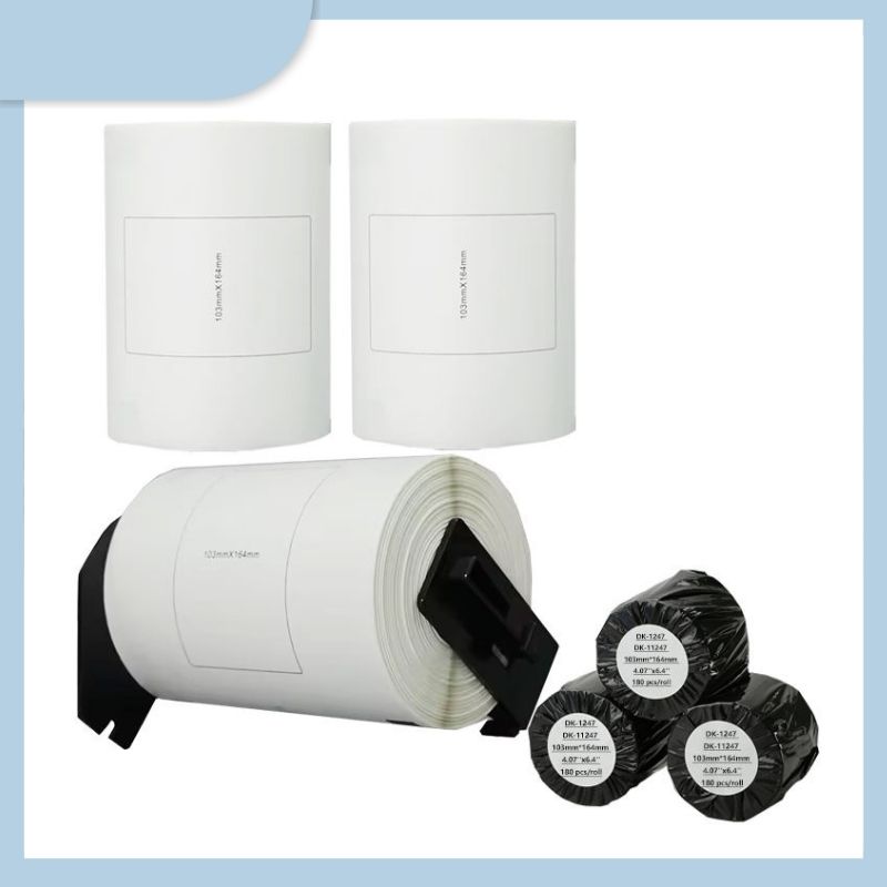 Brother DK11247 dk11247 Dk Labels Custom 4x6 Blank Product Thermal Packaging Label Paper for Brother Printer
