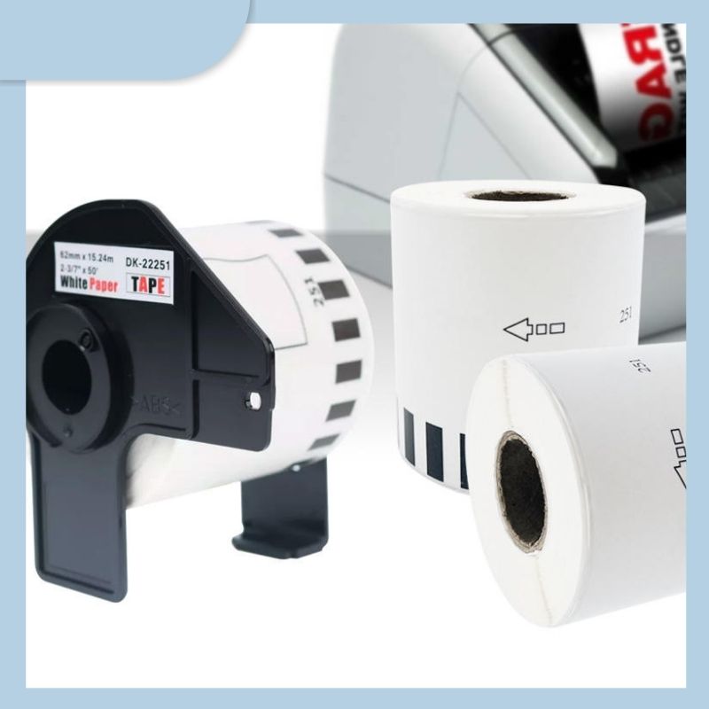 Custom Blank Brother DK22251 DK-22251 Printer Compatible Thermal Label Paper Tape