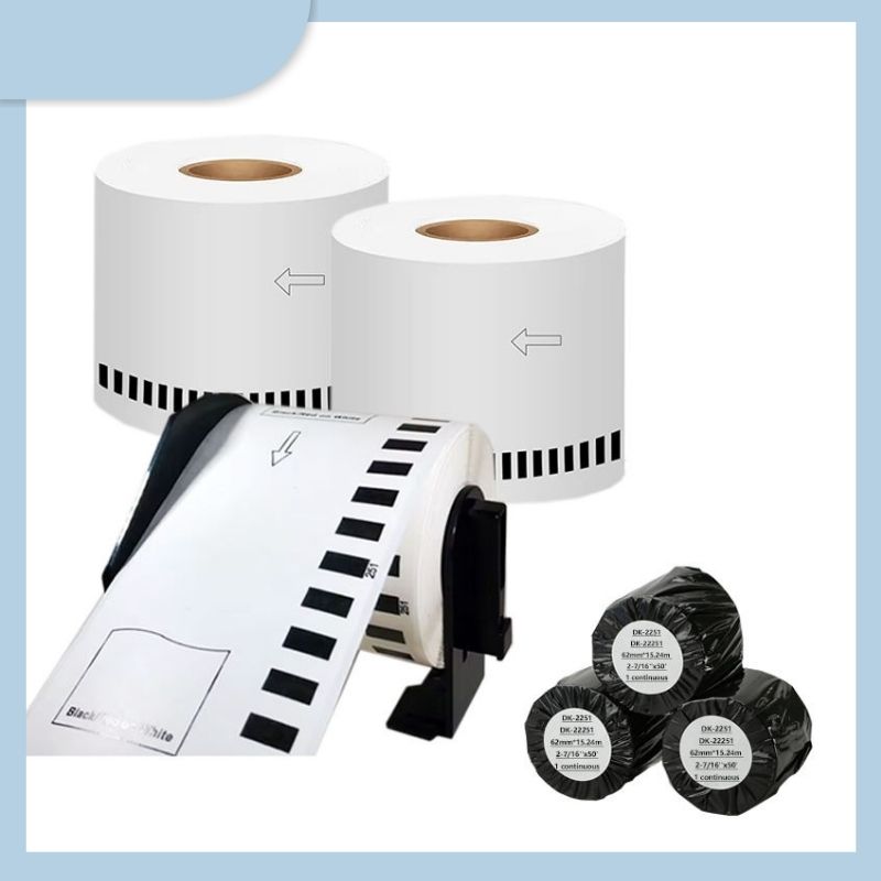 dk22251 Adhesive Shipping Label Compatible Brother DK-22251 DK2251 Continuous Thermal Label Paper