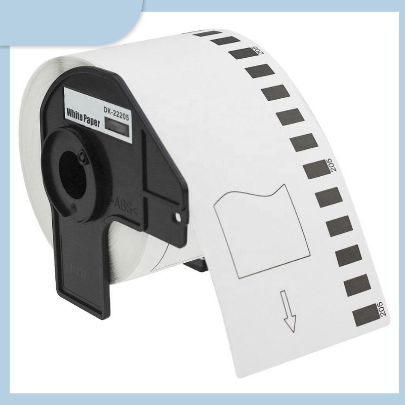 Compatible Label Tape DK2205 DK22205 DK 22205 Self Adhesive Thermal Paper Label Roll for Brother Printer