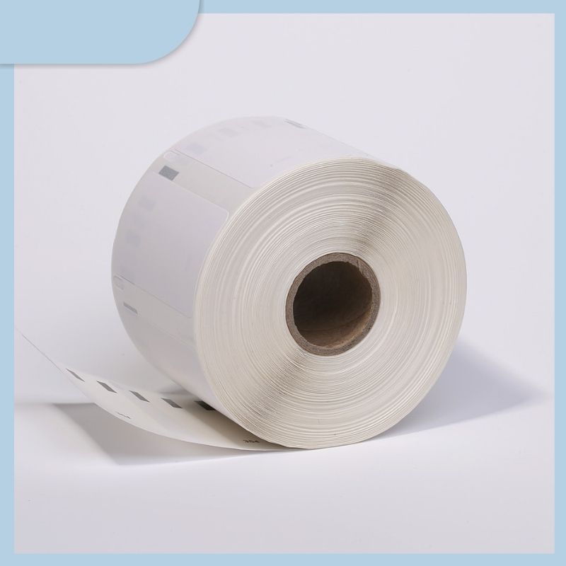 Custom Direct Thermal Label Roll 38*25mm 57*32mm DYMO 11354 Adhesive Stickers for Barcode Printer