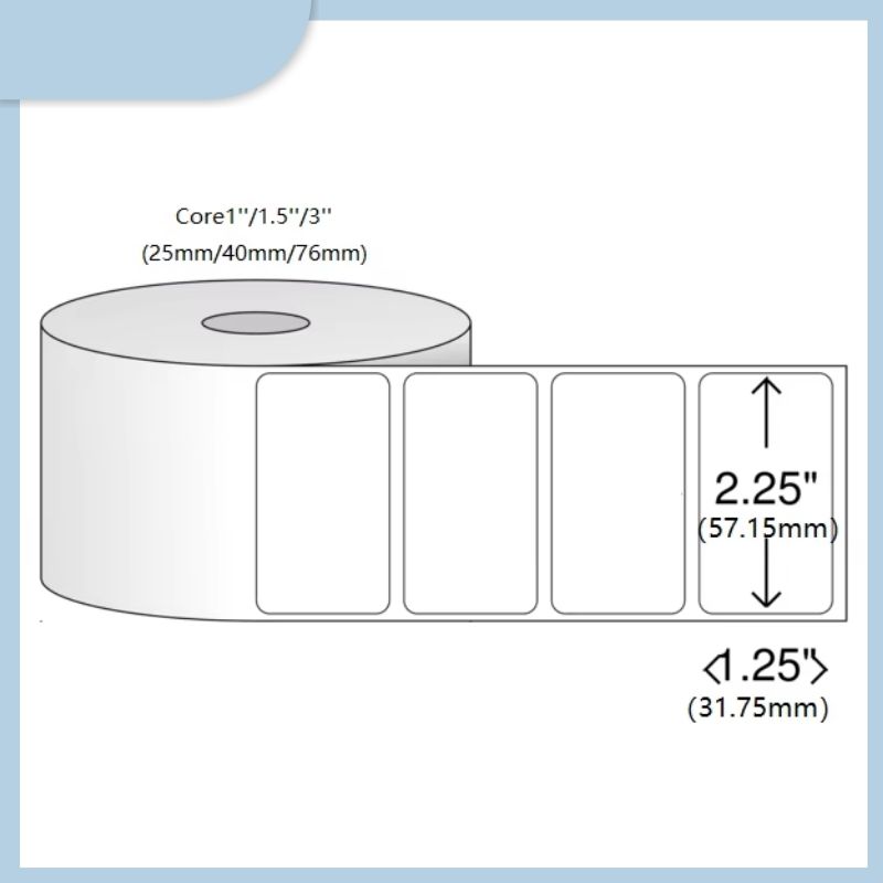 Direct Thermal Paper Barcode Sticker Printing Thermal Label Tape Compatible Zebra Desktop Printers