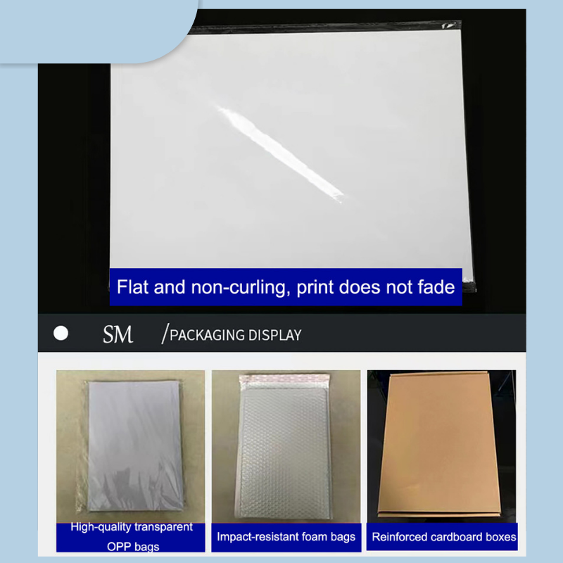 A4 Label Sheet 210x297mm 8.5x11'' Inkjet Label Single-Sided PP PET Film Self Adhesive Sticker Paper