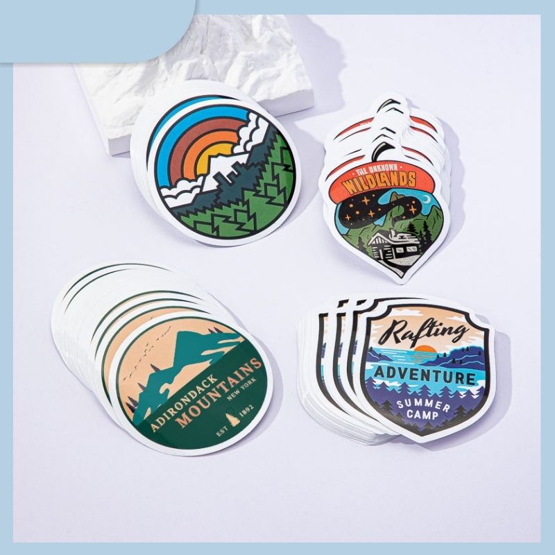 Custom Die Cut Printing Stickers for Business Logo Personalized Sticker Labels