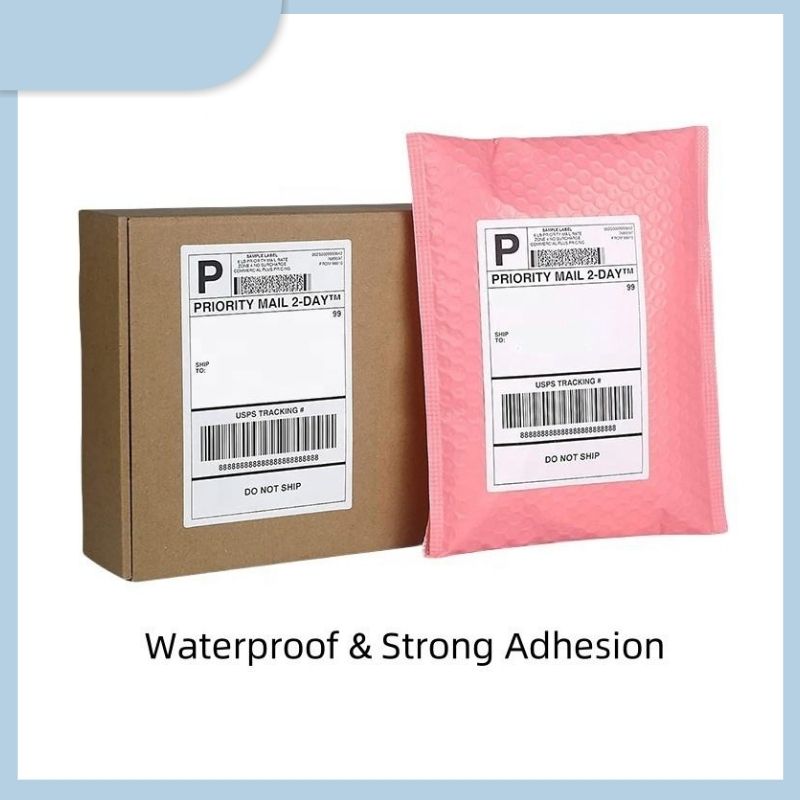 100x150 USPS Express Address Label 500 Fanfold Thermal Labels 4x6 Waybill Sticker for Shipping Packaging