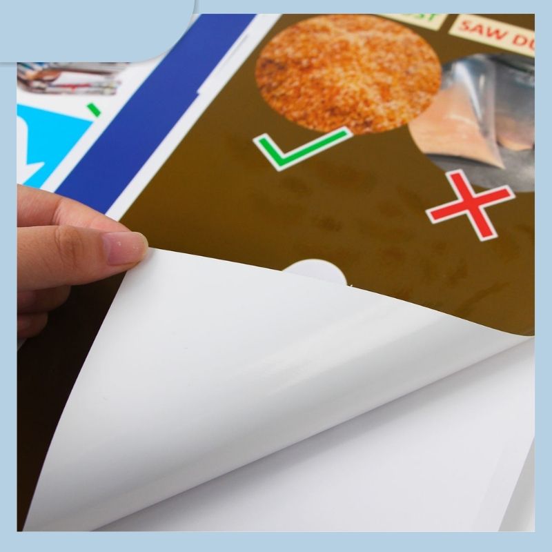 Water Proof UV Resist PET PVC Outdoor Vinyl Sticker Recycle Bin Durable Number Labels