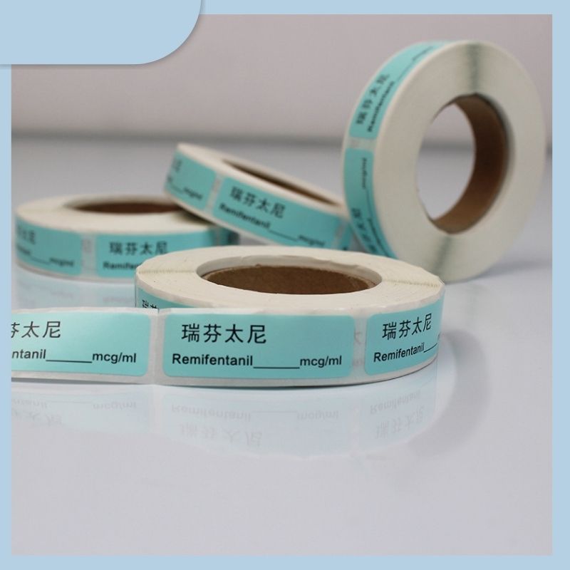 Manufacturer Custom Printing Medical Bottle Test Tube Labels with Barcodes