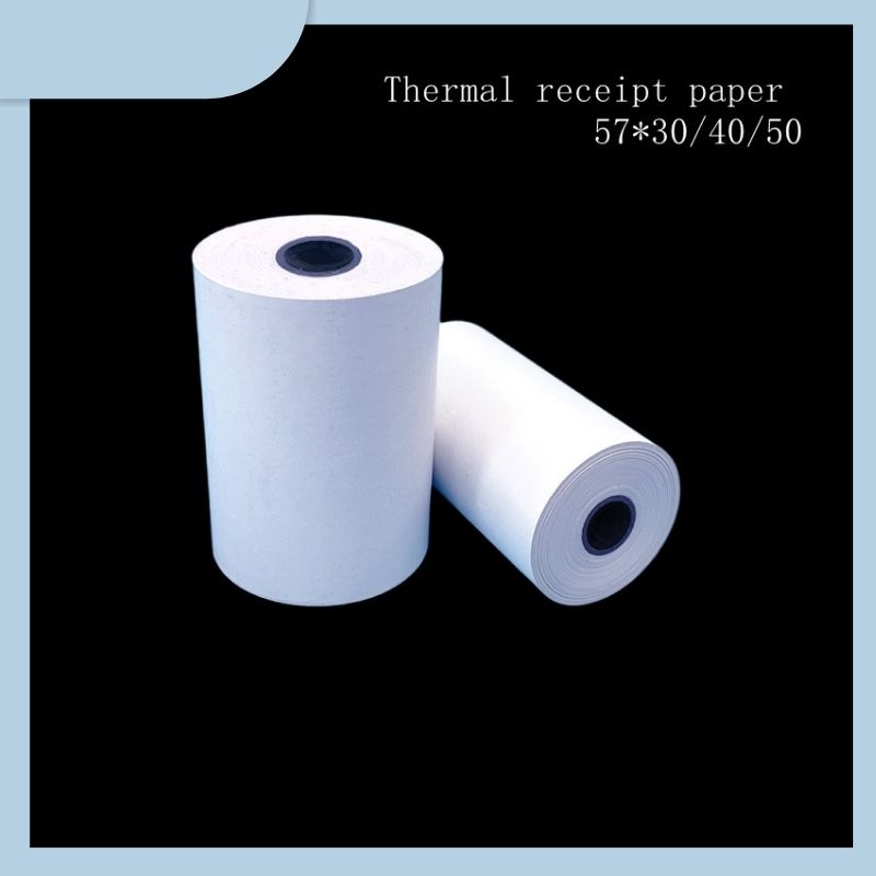 Thermal Receipt Paper Roll for Supermarkets Takeout Small Receipt Printers 57x50mm
