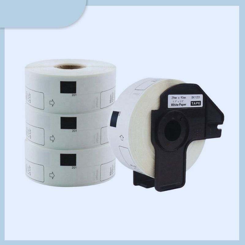 Brother Compatible dk-1201 dk 1201 Die Cut Standard Address Labels Thermal Paper Roll