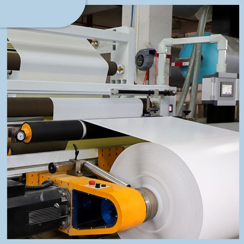 Custom 85μm PE White Acrylic Self-adhesive Label Paper Jumbo Roll