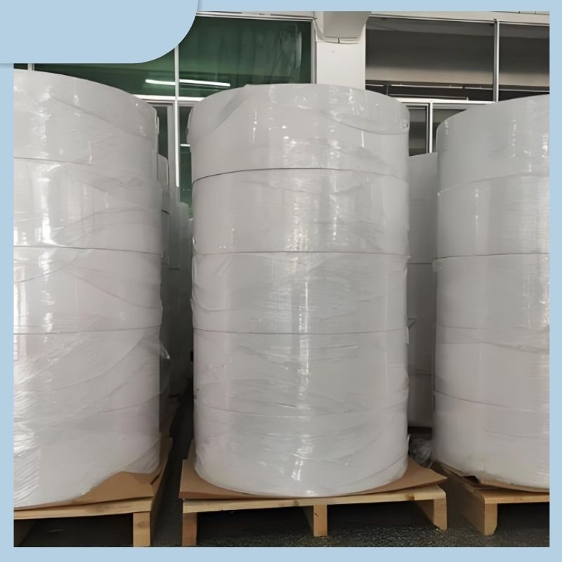 Top Coated Flexography 70gsm Three Proof Thermal Paper Label Jumbo Roll Factory Supplier