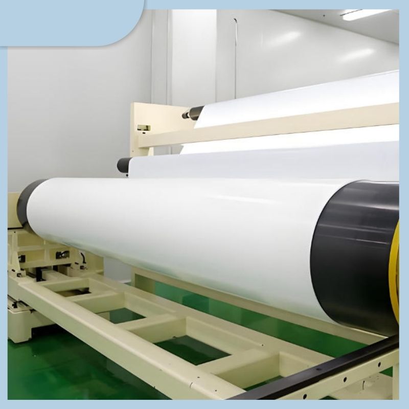 White PP Self-adhesive Paper 60mic Pearl BOPP Film Jumbo Label Roll